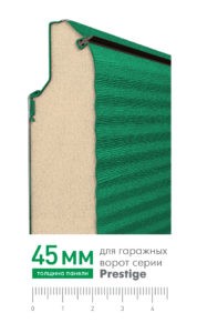 Секционные ворота серии Prestige